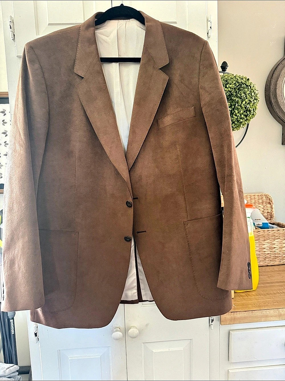 The Shop Men's suede Brown Blazer